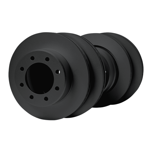 Doc's Diesel RAM 5.9L Cummins High Carbon Front and Rear Brake Rotors Kit 2009-2024 Black