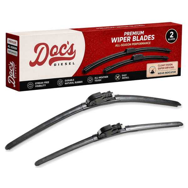 Doc's Diesel All-Season Beam Wiper Blades Front 22 + 18