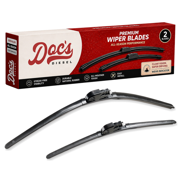 Doc's Diesel All-Season Beam Wiper Blades Front 24 + 18