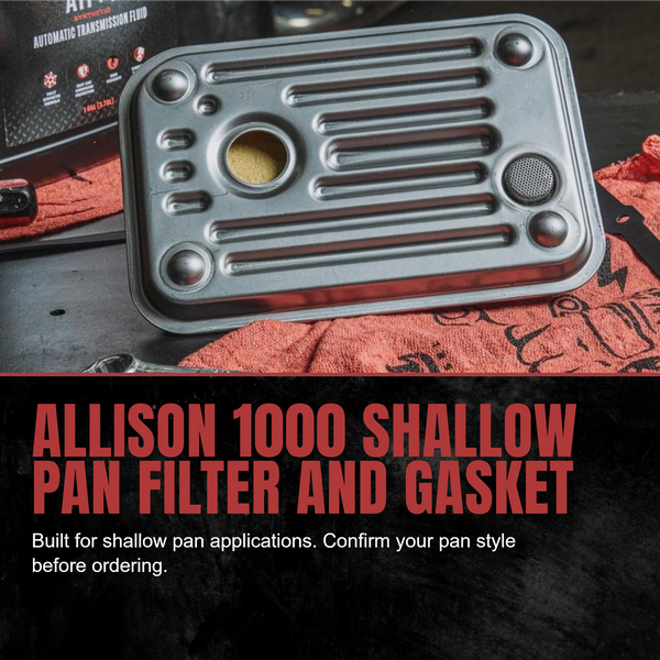 Doc's Diesel Chevrolet/GMC 6.6L Duramax 1000/M74 Transmission Filter Kit 1998-2021 Shallow Pan