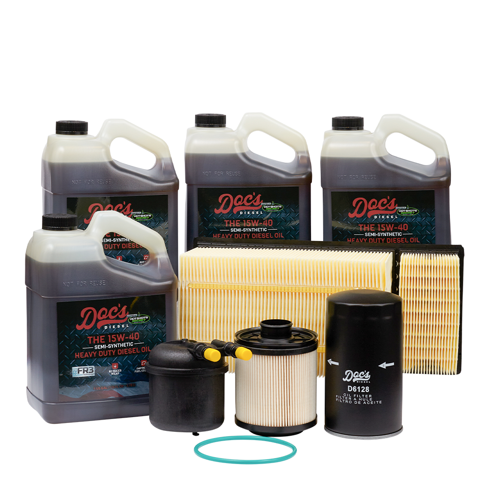 Doc's Ford 6.7L Powerstroke 15W-40 SEMI Synthetic Oil + Filter Maintenance Kit 2011-2016 brand_Hot Shot's Gallons 4