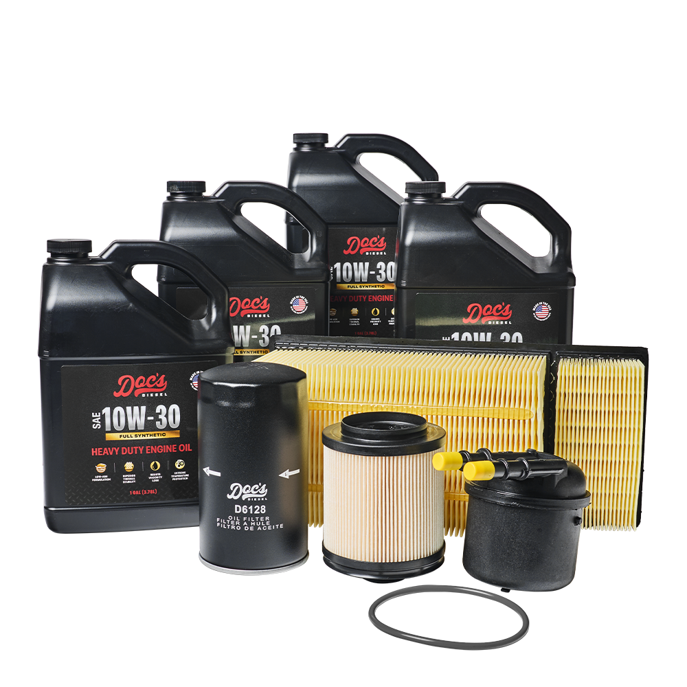 Doc's Diesel Ford 6.7L Powerstroke 10W-30 Full Synthetic Oil + Filter Maintenance Kit 2011-2016