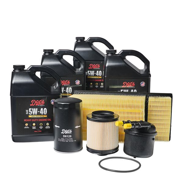 Doc's Diesel Ford 6.7L Powerstroke 5W-40 Full Synthetic Oil + Filter Maintenance Kit 2011-2016 brand_Doc's Diesel Gallons 4