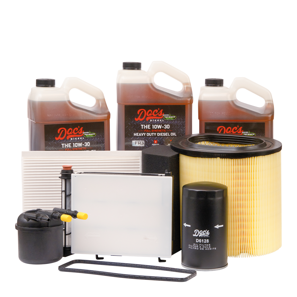 Doc's Ford 6.7L Powerstroke 10W-30 Full Synthetic Oil + Filter Maintenance Kit 2017-2019