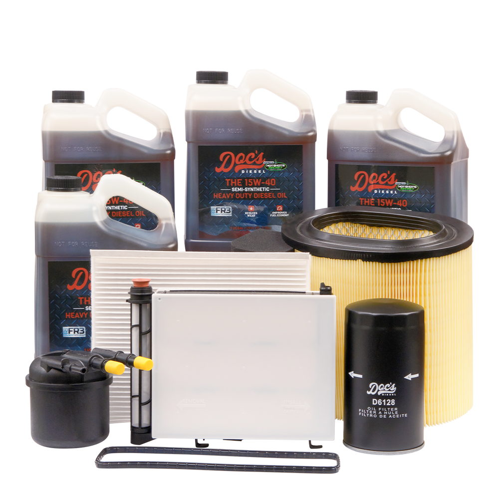 Doc's Ford 6.7L Powerstroke 15W-40 SEMI Synthetic Oil + Filter Maintenance Kit 2017-2019 brand_Hot Shot's Gallons 4