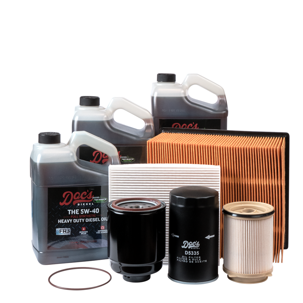 Doc's RAM 6.7L Cummins 5W-40 Full Synthetic Oil + Filter Maintenance Kit 2013-2018 3-Pack