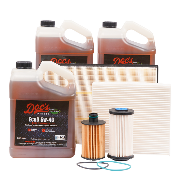 Doc's Diesel RAM 1500 3.0L EcoDiesel 5W-40 Full Synthetic EcoDiesel Oil + Filter Maintenance Kit 2014-2019 Gallons 3