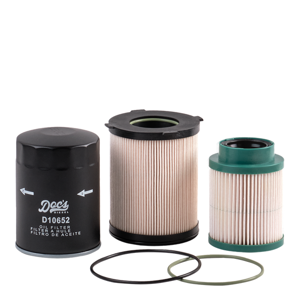 Doc's Diesel Nissan Titan XD 5.0L Cummins Filter Kit 2016-2019 | Replaces OEM 1603-EZ40A, 16403-EZ41A & 15208-EX40A