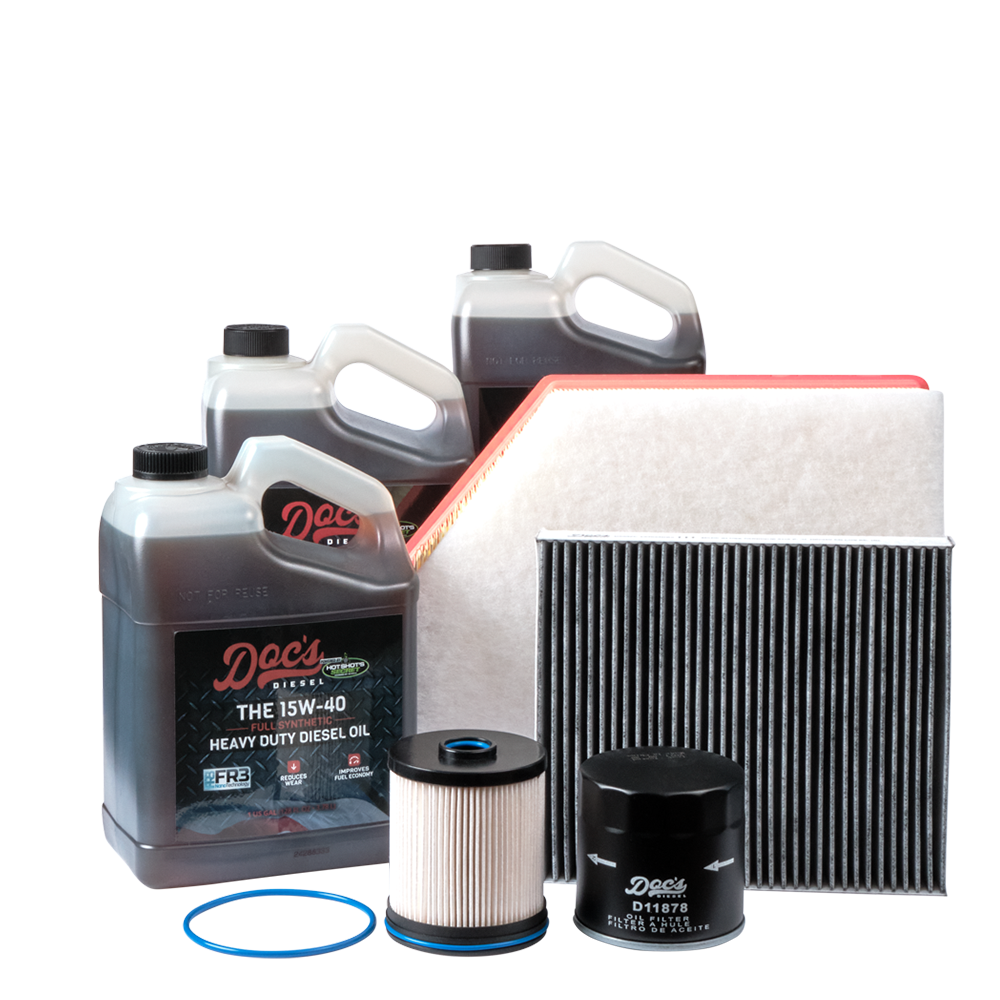 Doc's Chevrolet/GMC 6.6L Duramax 15W-40 Full Synthetic Oil + Filter Maintenance Kit 2020-2025