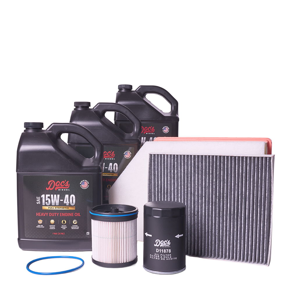 Doc's Diesel Chevrolet/GMC 6.6L Duramax 15W-40 Full Synthetic Oil + Filter Maintenance Kit 2020-2025 brand_Doc's Diesel