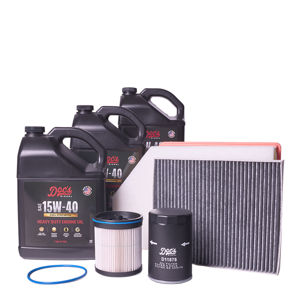 Doc's Diesel Chevrolet/GMC 6.6L Duramax 15W-40 Full Synthetic Oil + Filter Maintenance Kit 2020-2025 brand_Doc's Diesel