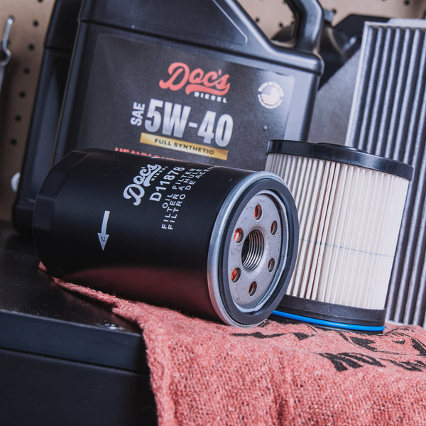 Doc's Diesel Chevrolet/GMC 6.6L Duramax 5W-40 Full Synthetic Oil + Filter Maintenance Kit 2020-2025 Lifestyle brand_Doc's Diesel