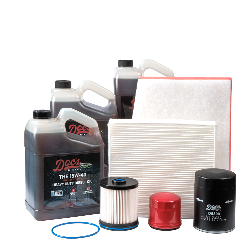 Doc's Diesel Chevrolet/GMC 6.6L Duramax 15W-40 Full Synthetic Oil + Filter Maintenance Kit 2017-2019