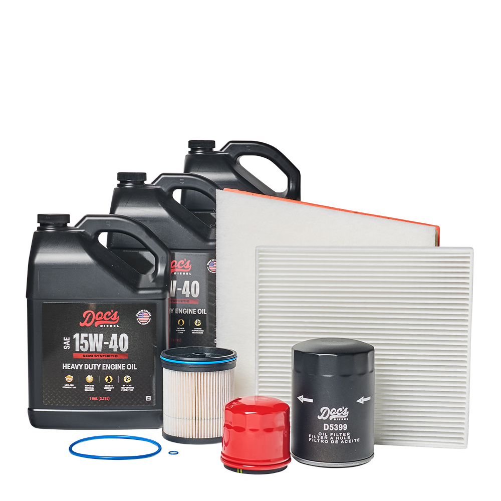 Doc's Diesel Chevrolet/GMC 6.6L Duramax 15W-40 SEMI Synthetic Oil + Filter Maintenance Kit 2017-2019 brand_Doc's Diesel