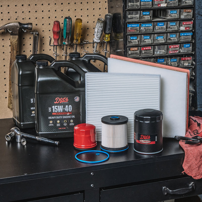 Doc's Diesel Chevrolet/GMC 6.6L Duramax 15W-40 SEMI Synthetic Oil + Filter Maintenance Kit 2017-2019 brand_Doc's Diesel