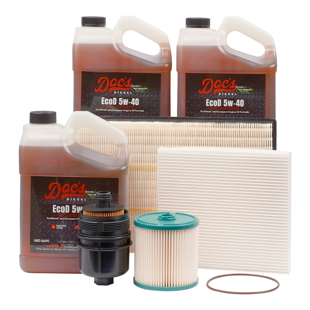 Doc's RAM 1500 3.0L EcoDiesel 5W-40 Full Synthetic EcoDiesel Oil + Filter Maintenance Kit 2020-2025 Gallons 3