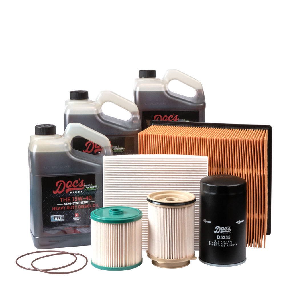 Doc's RAM 6.7L Cummins 15W-40 SEMI Synthetic Oil + Filter Maintenance Kit 2019-2024 3-Pack