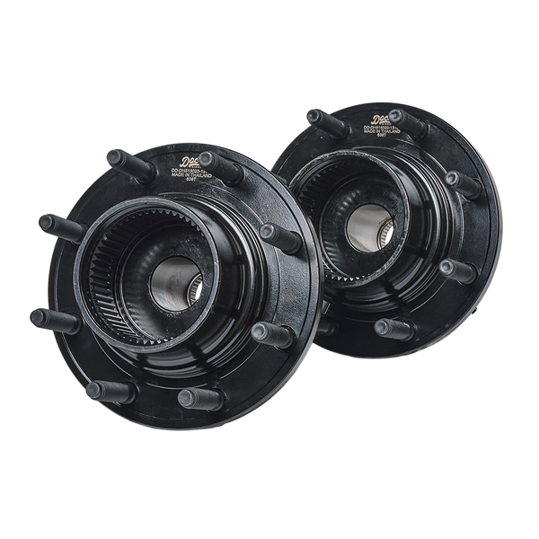 Doc's Diesel Ford 6.0L/7.3L Powerstroke 4WD/SRW with Coarse Threaded Lugs Premium E-Coated Front Wheel Hub Assemblies Kit 1999-2004