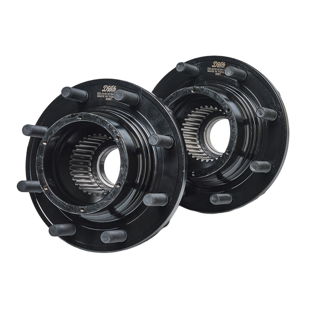 Doc's Diesel Ford 6.7L Powerstroke RWD Premium E-Coated Front Wheel Hub Assemblies Kit 2011-2016