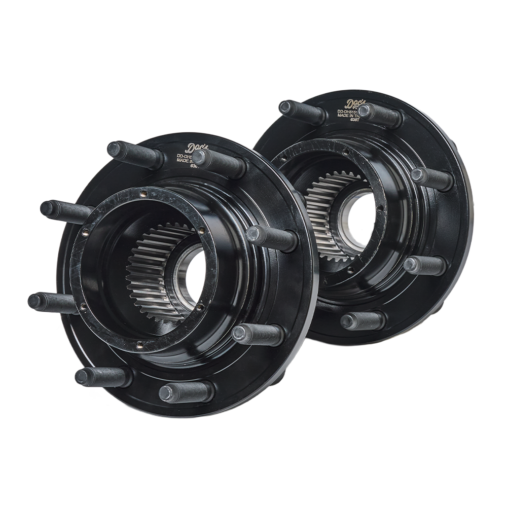 Doc's Diesel Ford 6.7L Powerstroke 4WD Premium E-Coated Front Wheel Hub Assemblies Kit 2017-2022