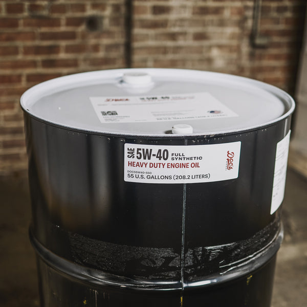 Doc's Diesel 5W-40 Full Synthetic Heavy Duty Diesel Oil 55 Gallon Drum Lifestyle
