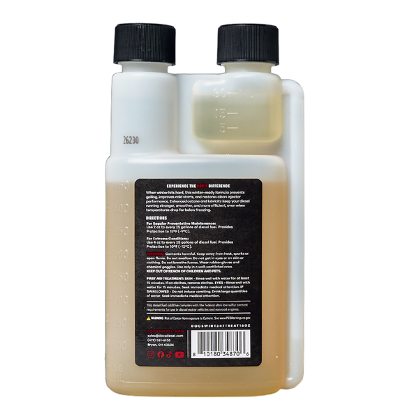 Doc's Diesel Winter Flow 24/7 Diesel Treatment + Cetane Boost Back