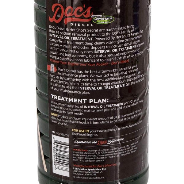 Doc's Diesel x Hot Shot's Secret Interval Oil Treatment (32oz)