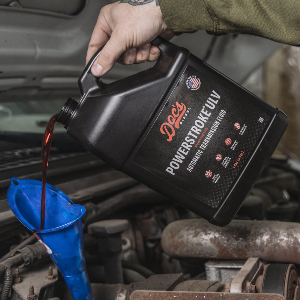 Doc’s Diesel Powerstroke ULV Full Synthetic Automatic Transmission Fluid Lifestyle