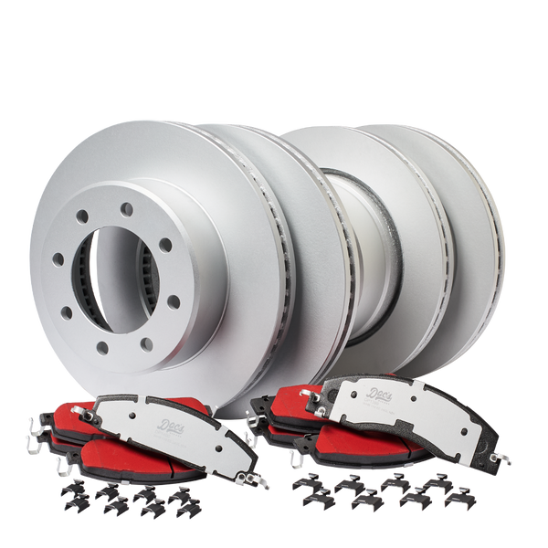Doc's Diesel RAM 6.7L Cummins Front and Rear Brake Pads and Rotors Kit 2009-2018