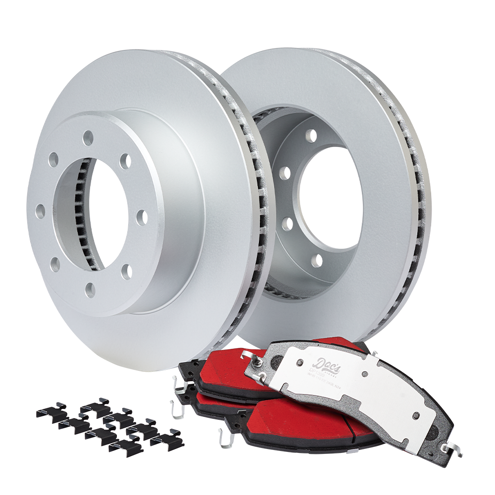 Doc's Diesel RAM 6.7L/5.9L Cummins Front Brake Pads and Rotors Kit 2009-2018