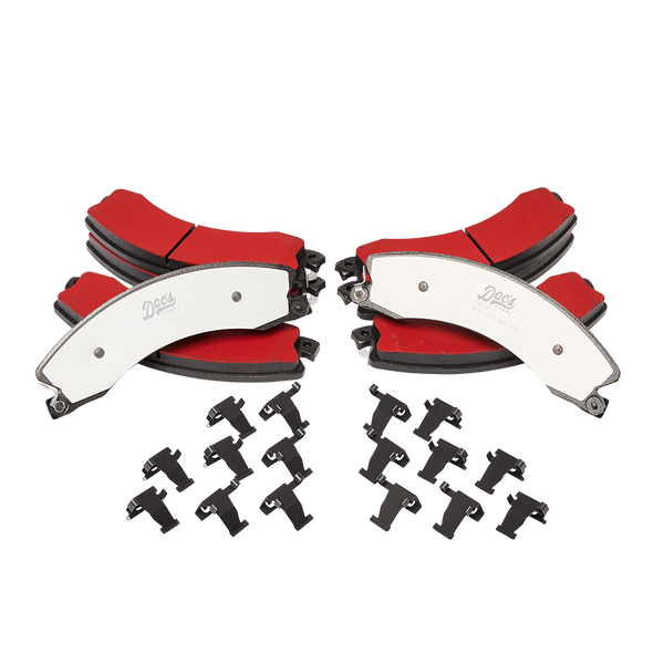 Doc's Diesel Chevrolet/GMC 6.6L Duramax Severe Duty Front and Rear Brake Pads Kit 2011-2019 Silver