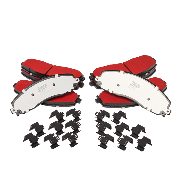 Doc's Diesel Ford 6.7L Powerstroke High Carbon Front and Rear Brake Pads Kit 2013-2022