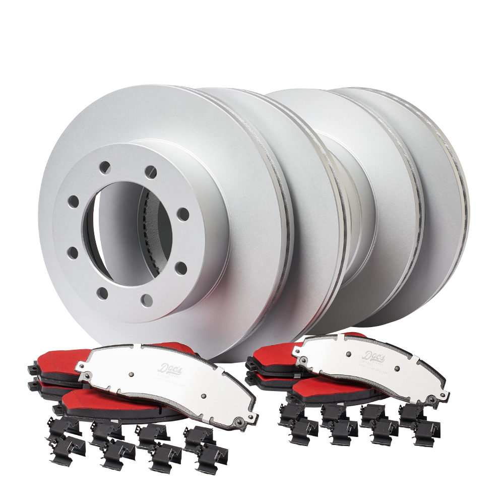 Doc's Diesel Ford 6.7L Powerstroke Front and Rear Brake Pads and Rotors Kit 2013-2022