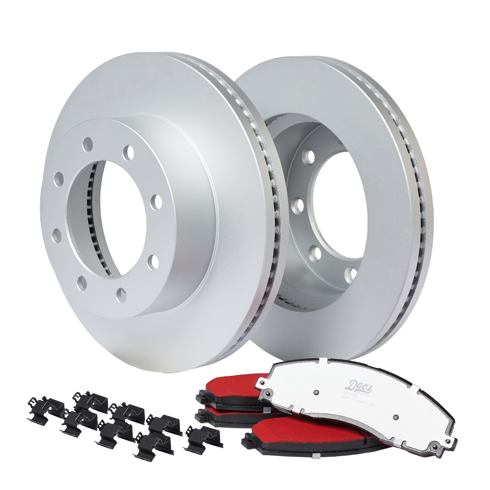 Doc's Diesel Ford 6.7L Powerstroke Front Brake Pads and Rotors Kit 2013-2022