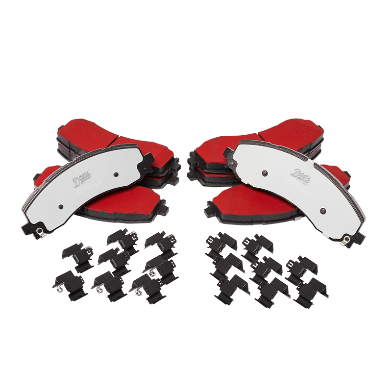 Doc's Diesel RAM 6.7L Cummins SRW Severe Duty Front and Rear Brake Pads Kit 2019-2024 Silver