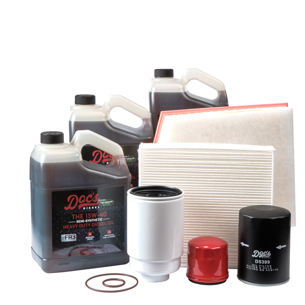 Doc's Chevrolet/GMC 6.6L Duramax 15W-40 SEMI Synthetic Oil + Filter Maintenance Kit 2014-2016