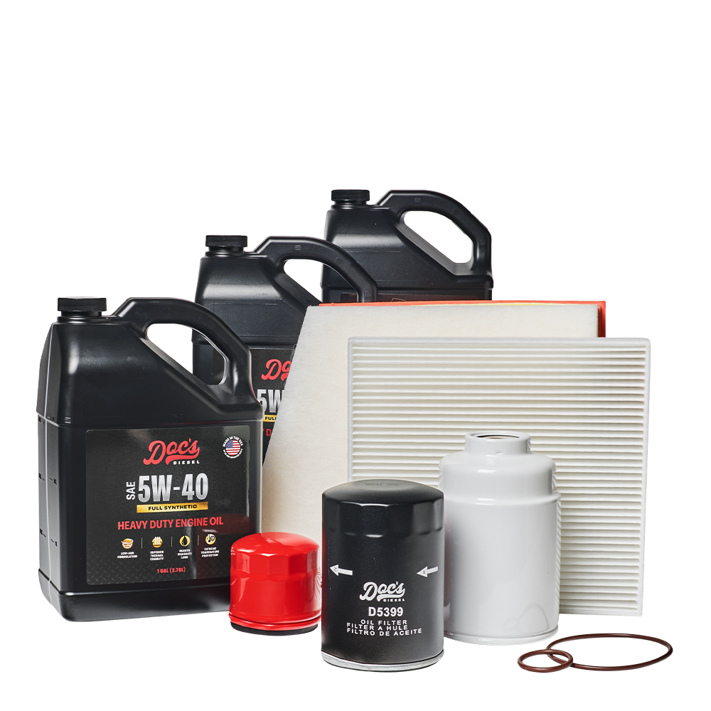 Doc's Diesel Chevrolet/GMC 6.6L Duramax 5W-40 Full Synthetic Oil + Filter Maintenance Kit 2014-2016
