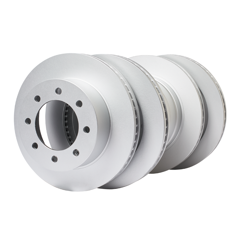 Doc's Diesel RAM 5.9L Cummins High Carbon Front and Rear Brake Rotors Kit 2003-2008 Silver