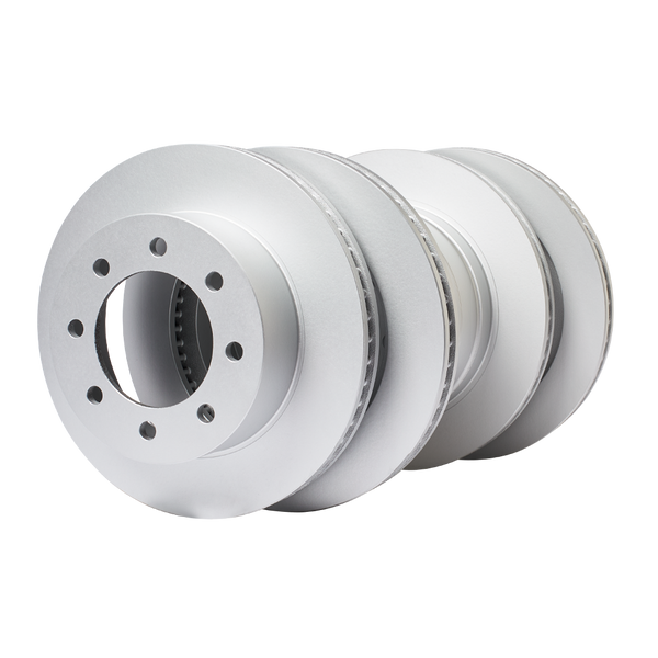 Doc's Diesel RAM 5.9L Cummins High Carbon Front and Rear Brake Rotors Kit 2003-2008 Silver