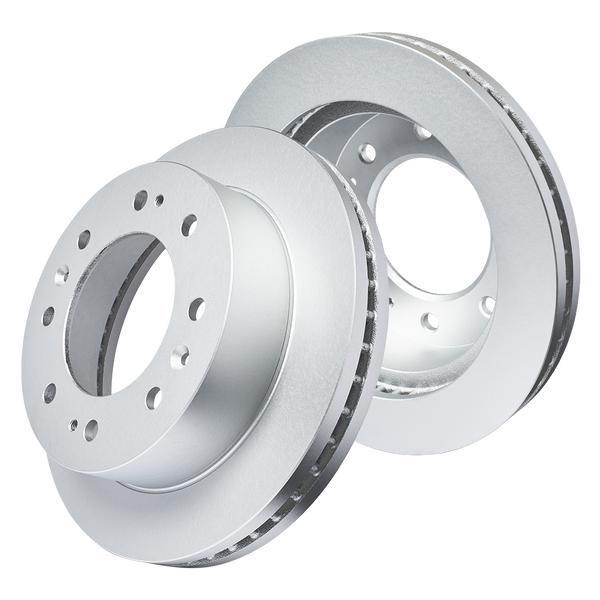 Doc's Diesel Chevrolet/GMC 6.6L Duramax High Carbon Front Brake Rotor Set 2011-2025 Silver