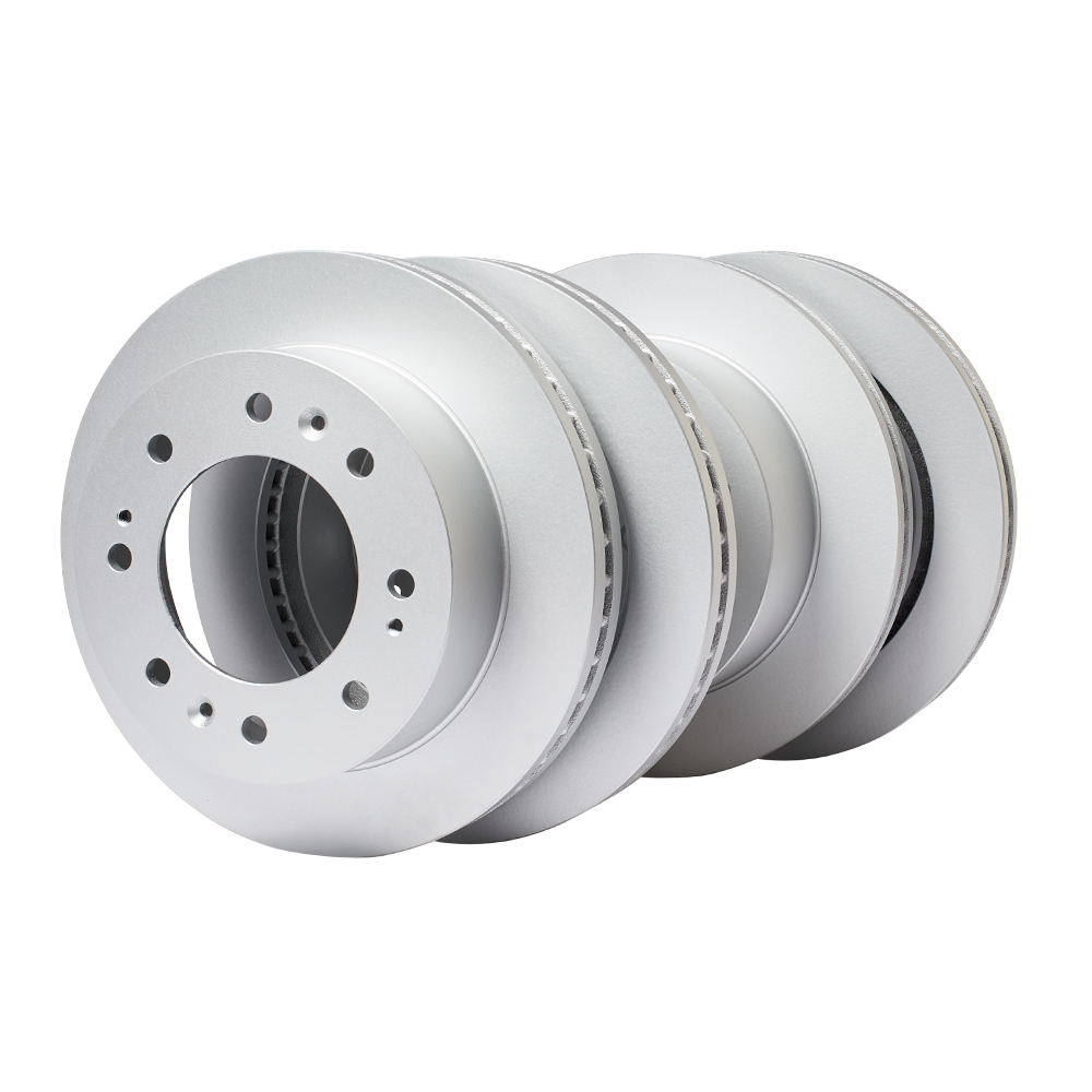 Doc's Diesel Chevrolet/GMC 6.6L Duramax High Carbon Front and Rear Brake Rotors Kit 2011-2025 Silver