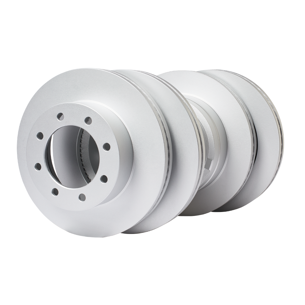 Doc's Diesel Ford 6.7L Powerstroke High Carbon Front and Rear Brake Rotors Kit 2013-2022