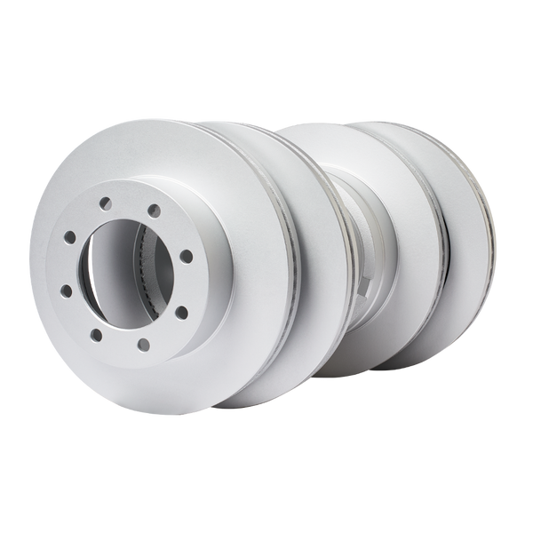 Doc's Diesel Ford 6.7L Powerstroke High Carbon Front and Rear Brake Rotors Kit 2013-2022