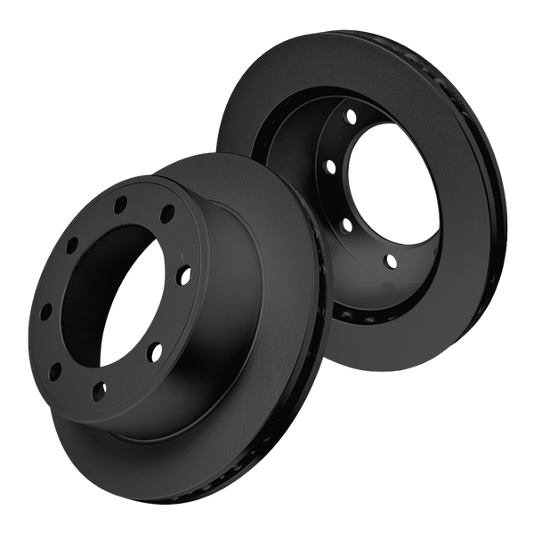 Doc's Diesel Ford 7.3L Powerstroke High Carbon Rear Brake Rotor Set 1999-2004 Black