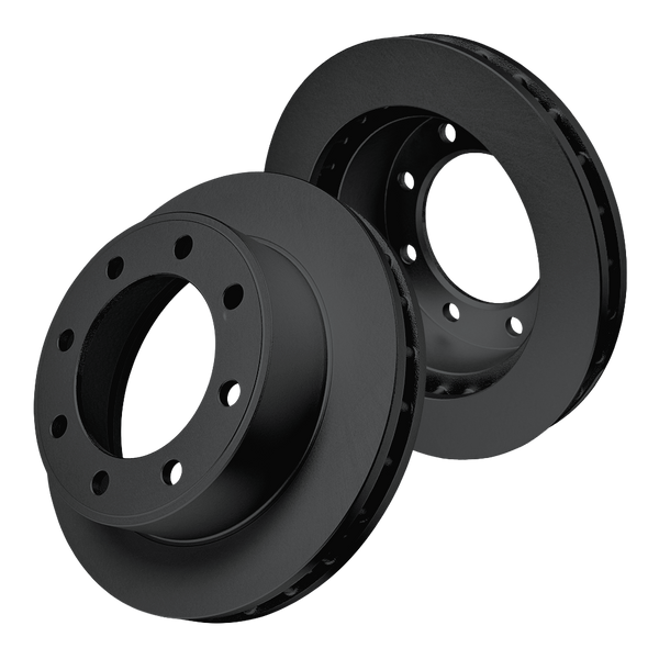 Doc's Diesel Ford 7.3L Powerstroke High Carbon Front Brake Rotor Set 1999-2004 Black