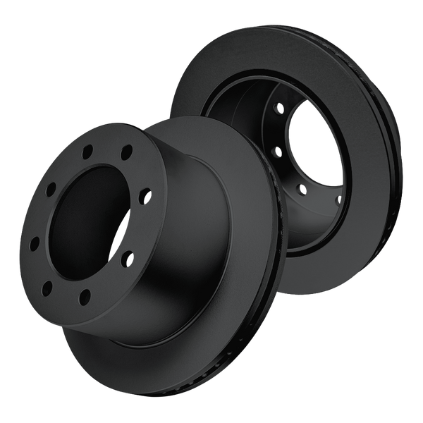 Doc's Diesel Chevrolet/GMC 6.6L Duramax DRW High Carbon Rear Brake Rotor Set 2001-2010 Black