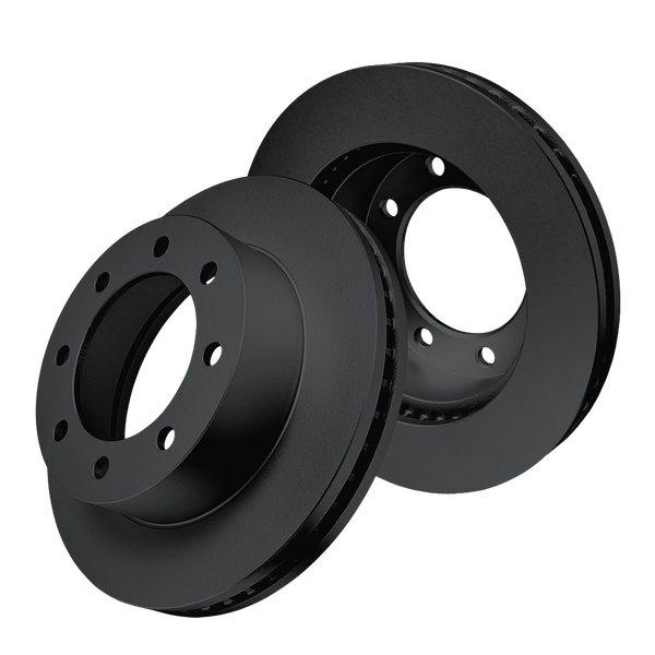 Doc's Diesel Ford 6.0L/6.4L Powerstroke High Carbon Front Brake Rotor Set 2005-2013 Black