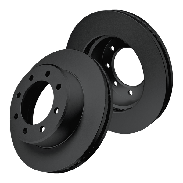 Doc's Diesel RAM 5.9L Cummins High Carbon Front Brake Rotor Set 2009-2024 Black