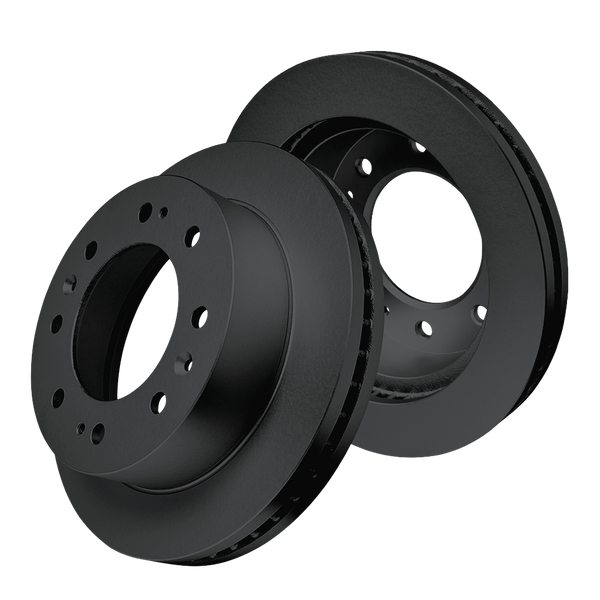 Doc's Diesel Chevrolet/GMC 6.6L Duramax High Carbon Front Brake Rotor Set 2011-2025 Black