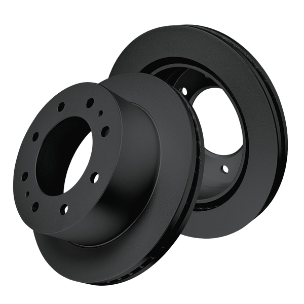 Doc's Diesel Chevrolet/GMC 6.6L Duramax High Carbon Rear Brake Rotor Set 2011-2025 Black